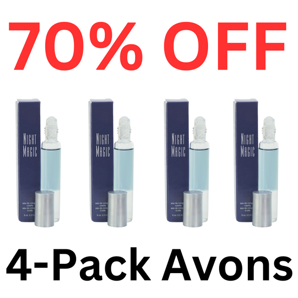 Deal of the Day: 4-Pack Night Magic by Avon Dual Phase Fragrance for Women Eau de Parfum 9ML Rollette